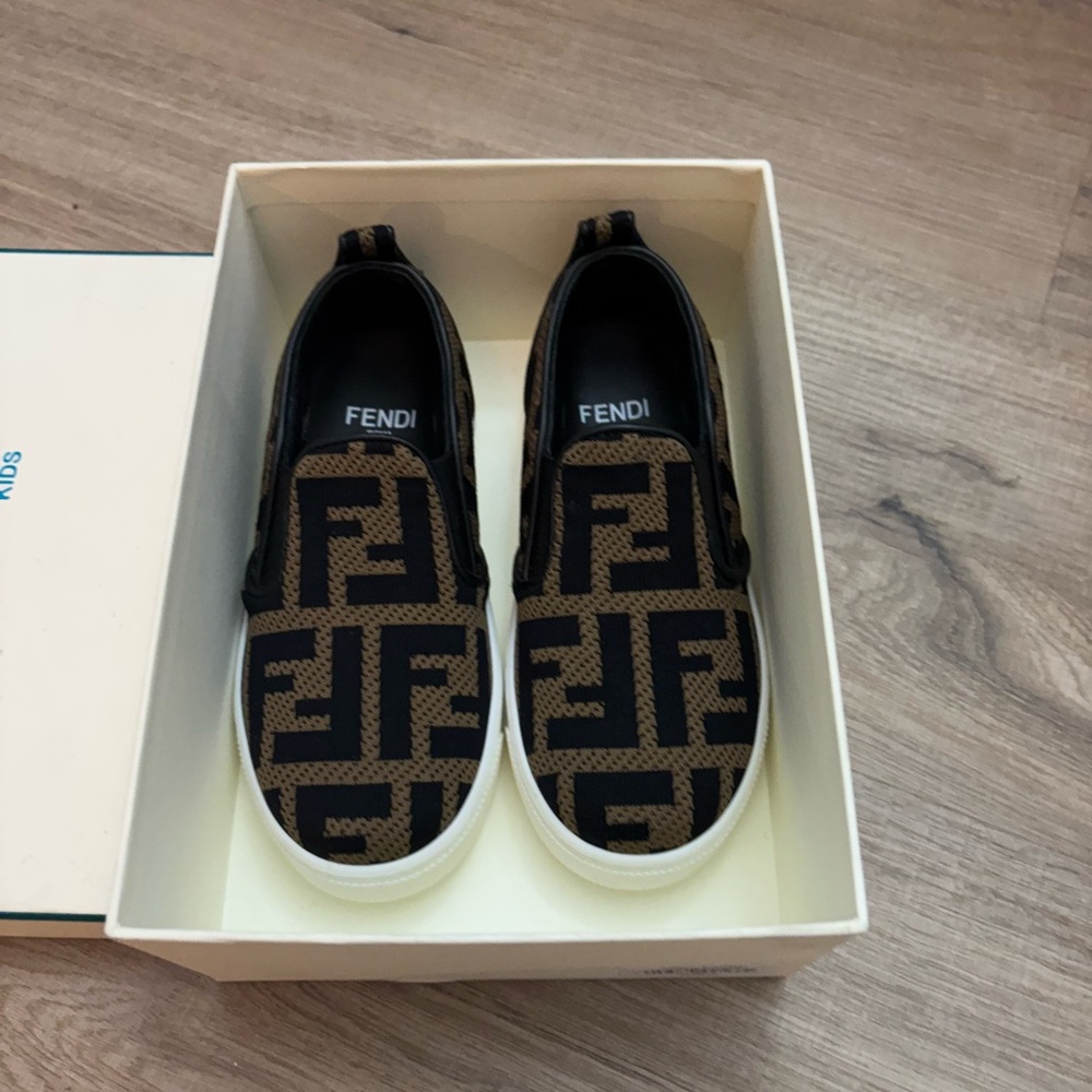 Fendi Toddler Little Kid’s & Kid’s Logo Slip-On Sneakers
